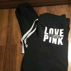 Victora's secret/pink sweats